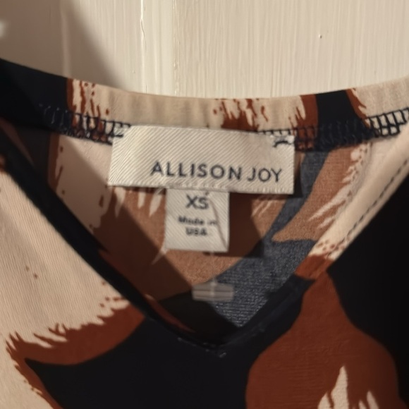 Allison Joy NWT Evereve Sleeveless Millie Maxi Dress Size XS Navy/Gold/White - Picture 6 of 13